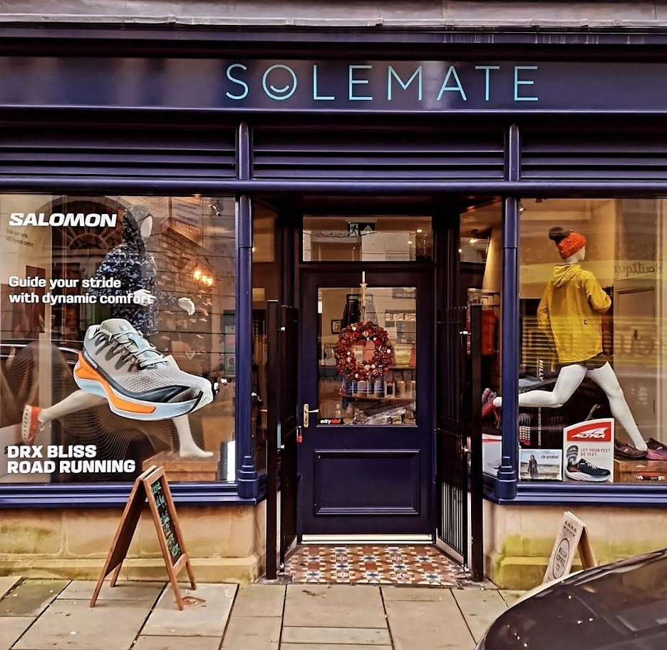 Sole Mate shop front in Wales. They stock the trainer drainer